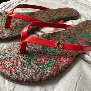 Women’s Summer Flower Flip Flops Size 5.5